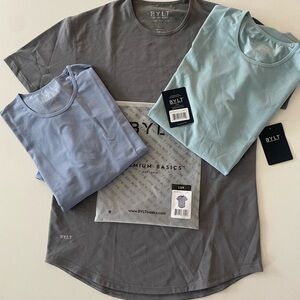 Men's Premium BYLT Drop Cut Shirts - Gray, Light Blue, Mint